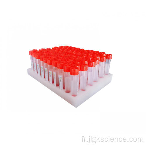 Tard d&#39;échantillonnage en plastique de virus de conservation 10 ml